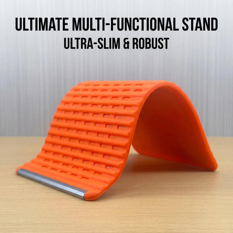 Desk Setup Stand - ขาตั้งโทรศัพท์แบบพับได้สุดสร้างสรรค์ - ขาตั้งแท็บเล็ตและแล็ปท็อปแบบปรับเปลี่ยนได้ อุปกรณ์เสริมสำหรับการเดินทาง