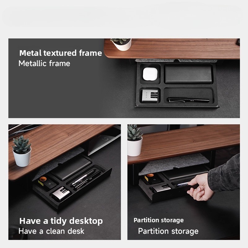 ขาตั้งจอพร้อมลิ้นชักเก็บของ อุ - Desk Setup Organizer บทวิจารณ์และราคา
