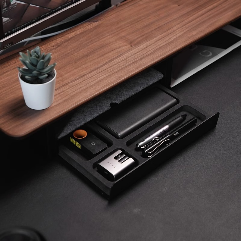 ขาตั้งจอพร้อมลิ้นชักเก็บของ อุ - Desk Setup Organizer บทวิจารณ์และราคา