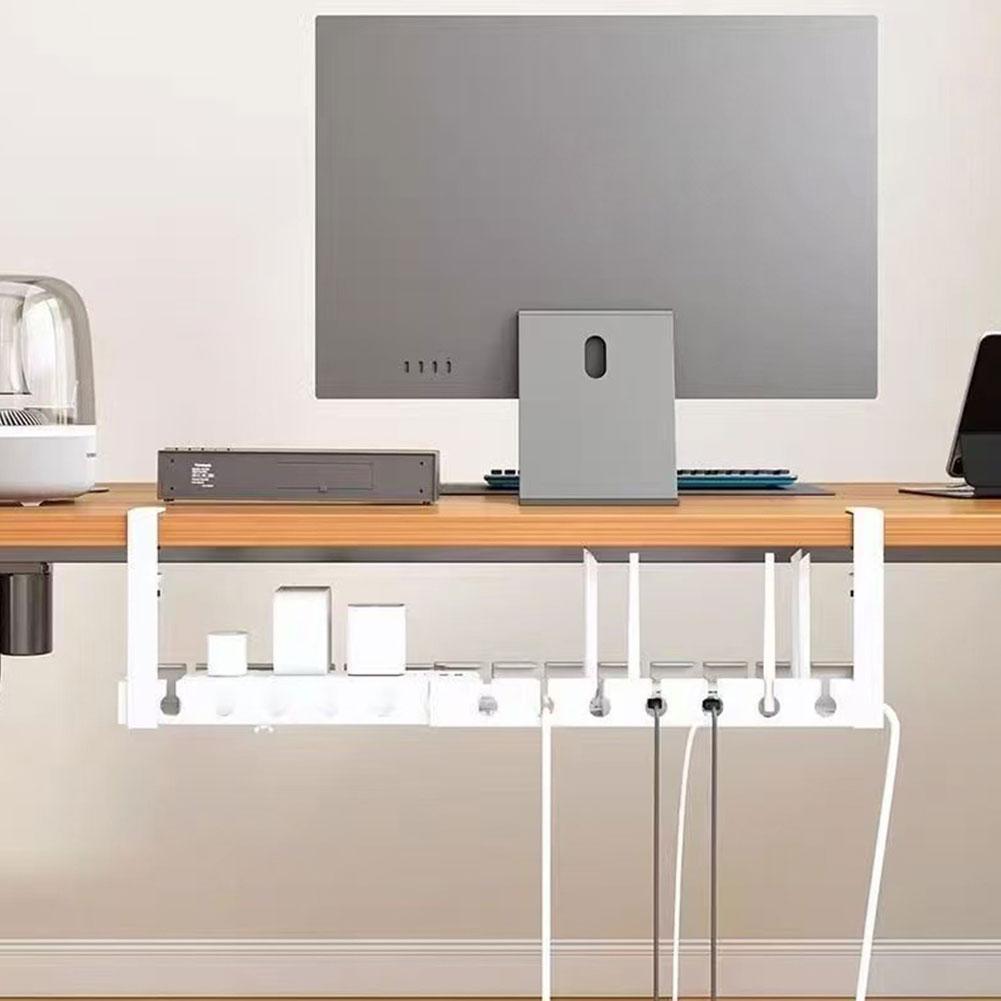 ที่เก็บสายไฟใต้โต๊ะแบบยืดหดได้ - Desk Setup Organizer บทวิจารณ์และราคา