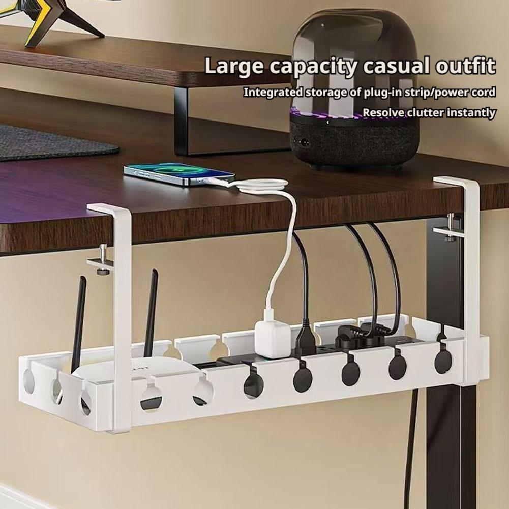 ที่เก็บสายไฟใต้โต๊ะแบบยืดหดได้ - Desk Setup Organizer บทวิจารณ์และราคา