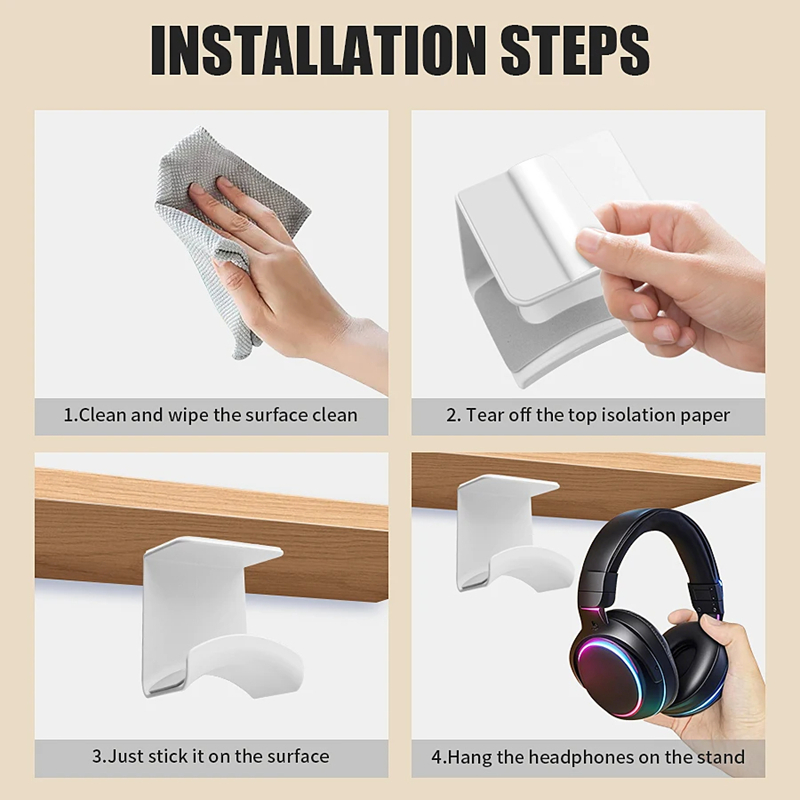 ขาตั้งหูฟังอเนกประสงค์แบบติดผน - Desk Setup Stand บทวิจารณ์และราคา