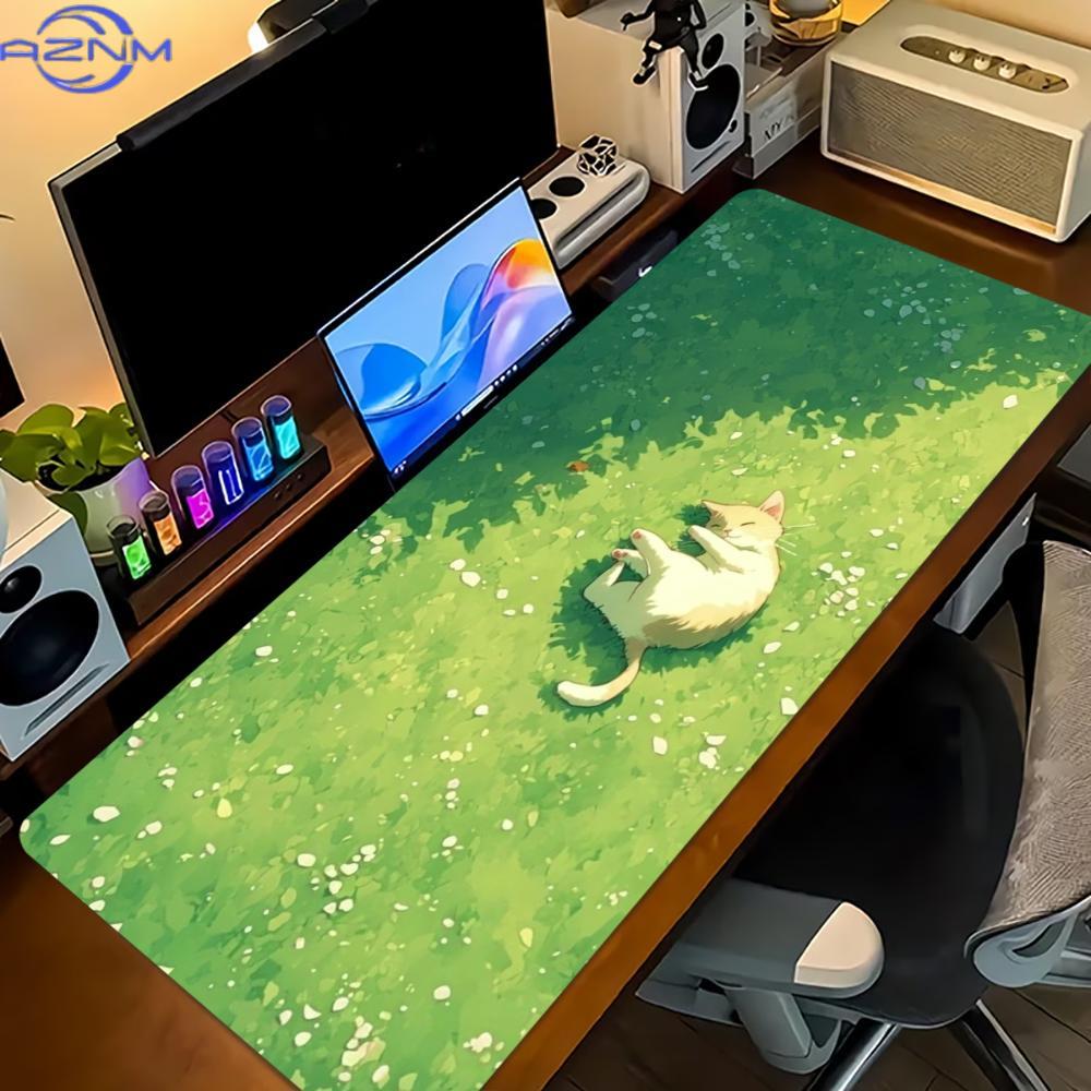 แผ่นรองเมาส์เกมมิ่งลายแมวน่ารั - Desk Setup Gaming And Work บทวิจารณ์และราคา