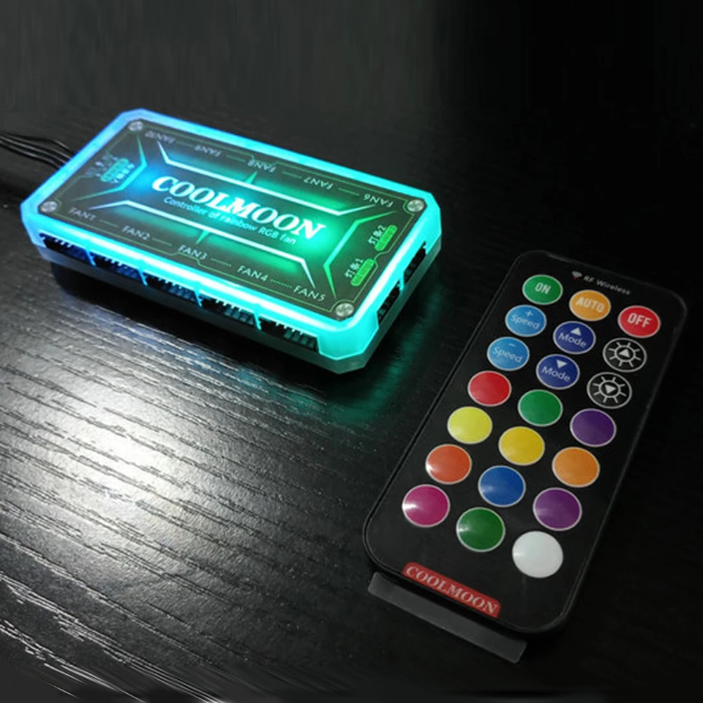 Coolmoon ตัวควบคุม ARGB 12v พั - Desk Setup Usb Hub บทวิจารณ์และราคา