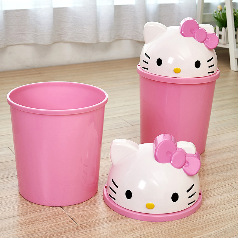 ถังขยะขนาดเล็ก Hello Kitty สำห - Desk Setup At Home บทวิจารณ์และราคา