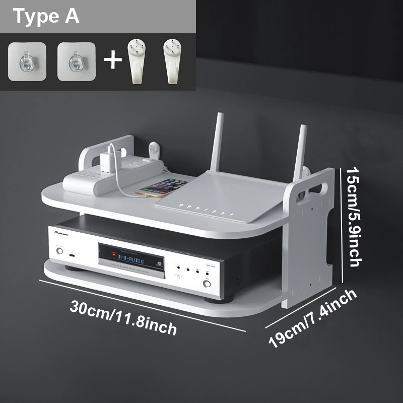 ชั้นวางติดผนังสำหรับจัดเก็บสาย - Desk Setup Organizer บทวิจารณ์และราคา