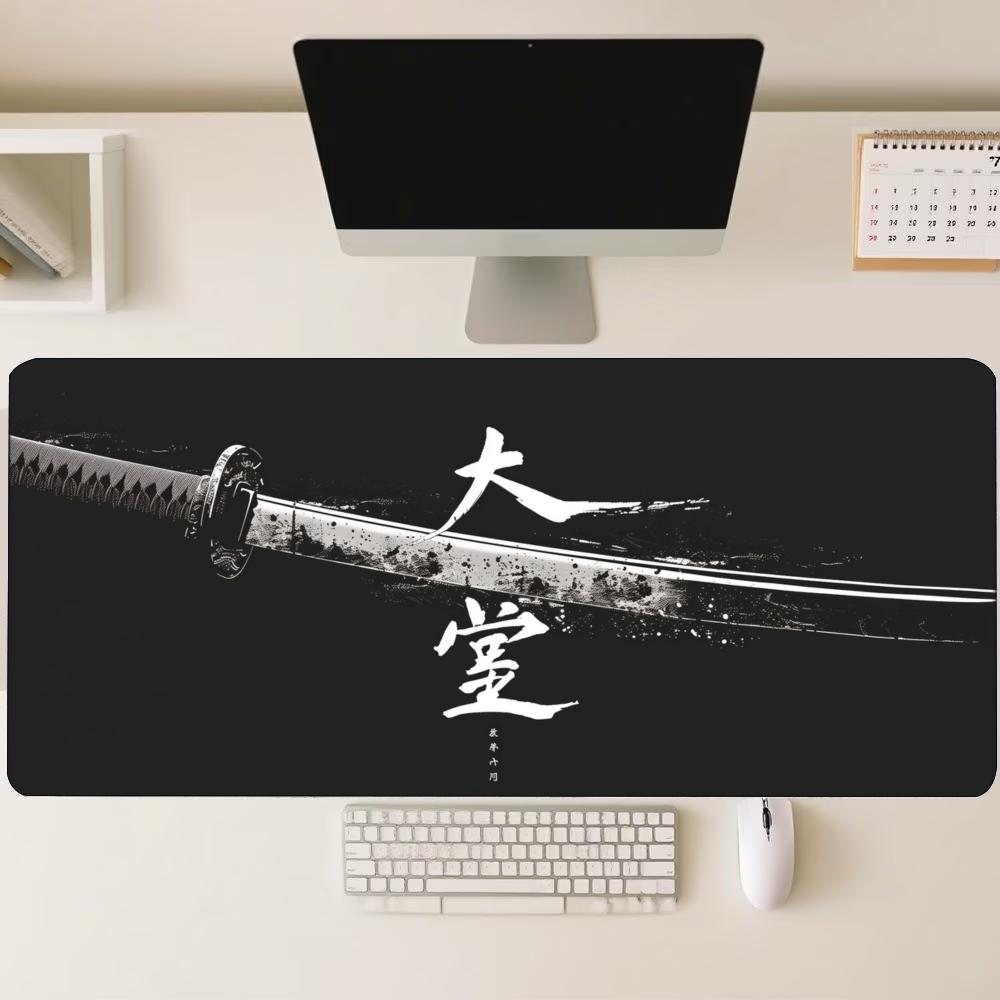 แผ่นรองโต๊ะลายดาบคาตานะซามูไรญ - Desk Setup Gaming And Work บทวิจารณ์และราคา