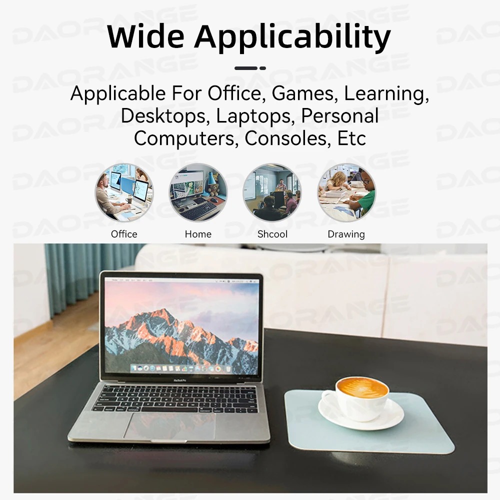 แผ่นรองเมาส์กันลื่นแบบสร้างสรร - Desk Setup Mac บทวิจารณ์และราคา
