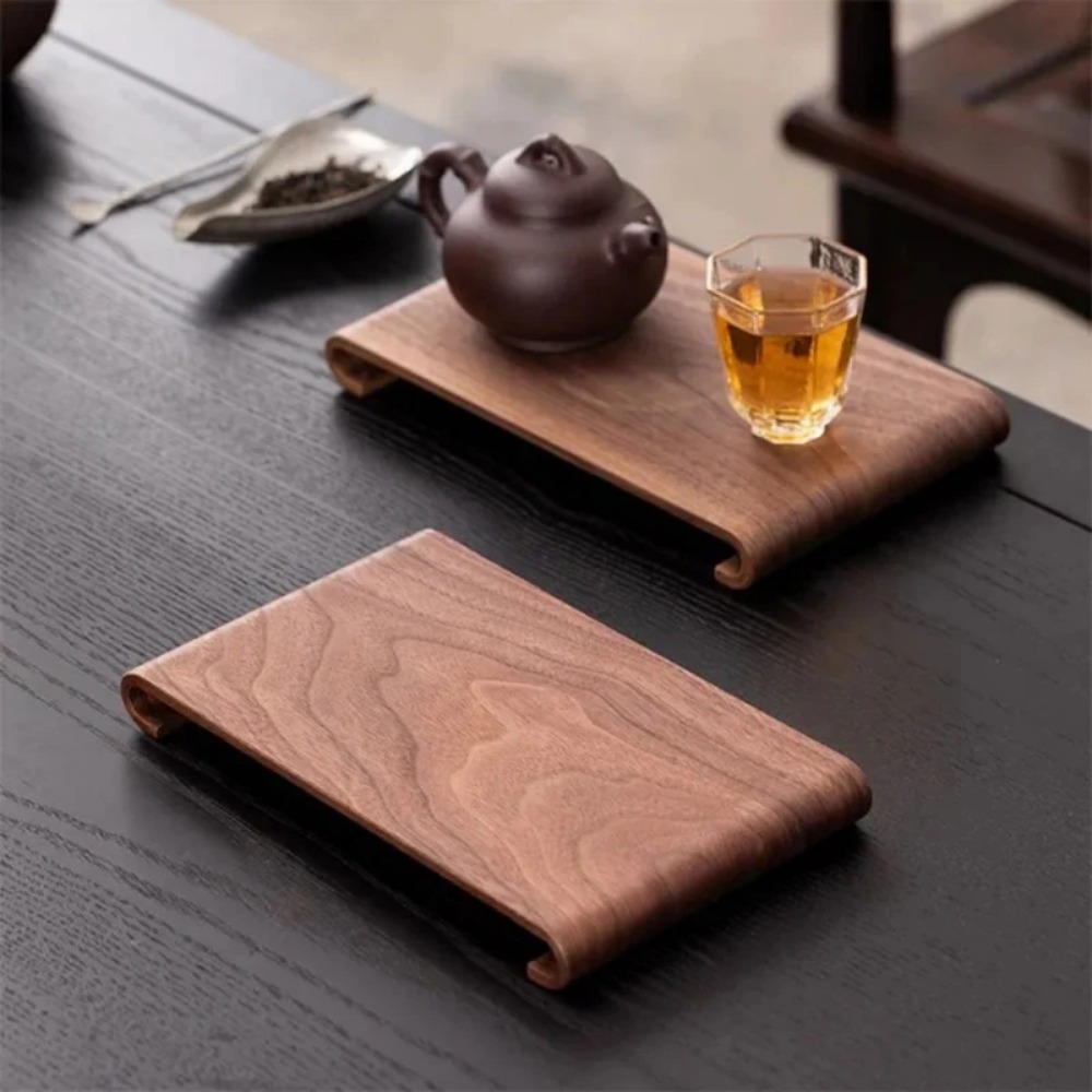 ถาดไม้สำหรับกาแฟและชา รูปทรงสี - Desk Setup At Home บทวิจารณ์และราคา