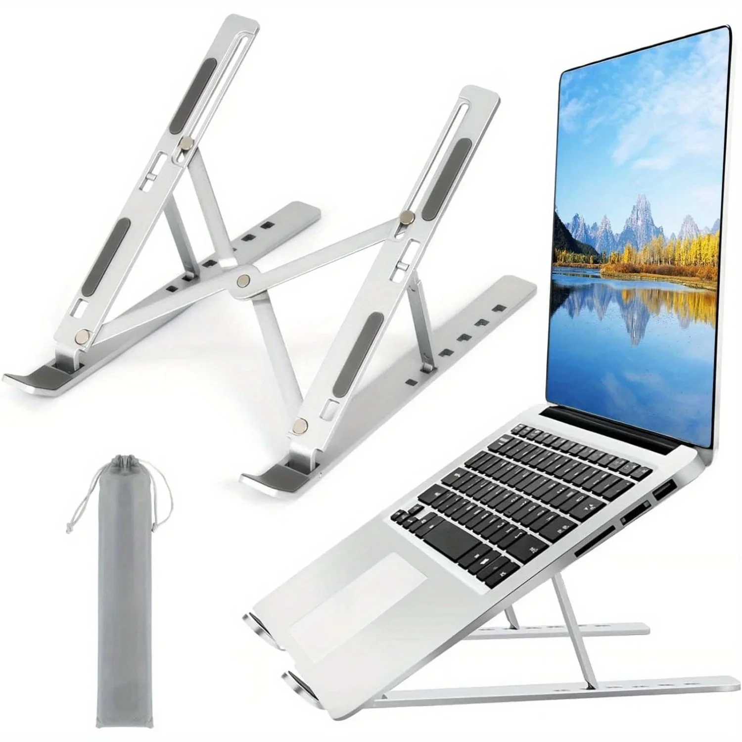 ขาตั้งโน้ตบุ๊กอะลูมิเนียมพับได - Desk Setup Mac บทวิจารณ์และราคา