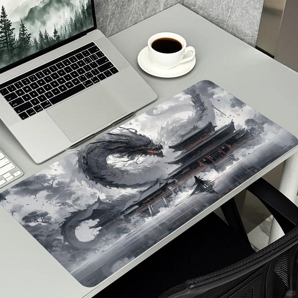 แผ่นรองเมาส์ขนาดใหญ่ลายศิลปะภู - Desk Setup Gaming And Work บทวิจารณ์และราคา