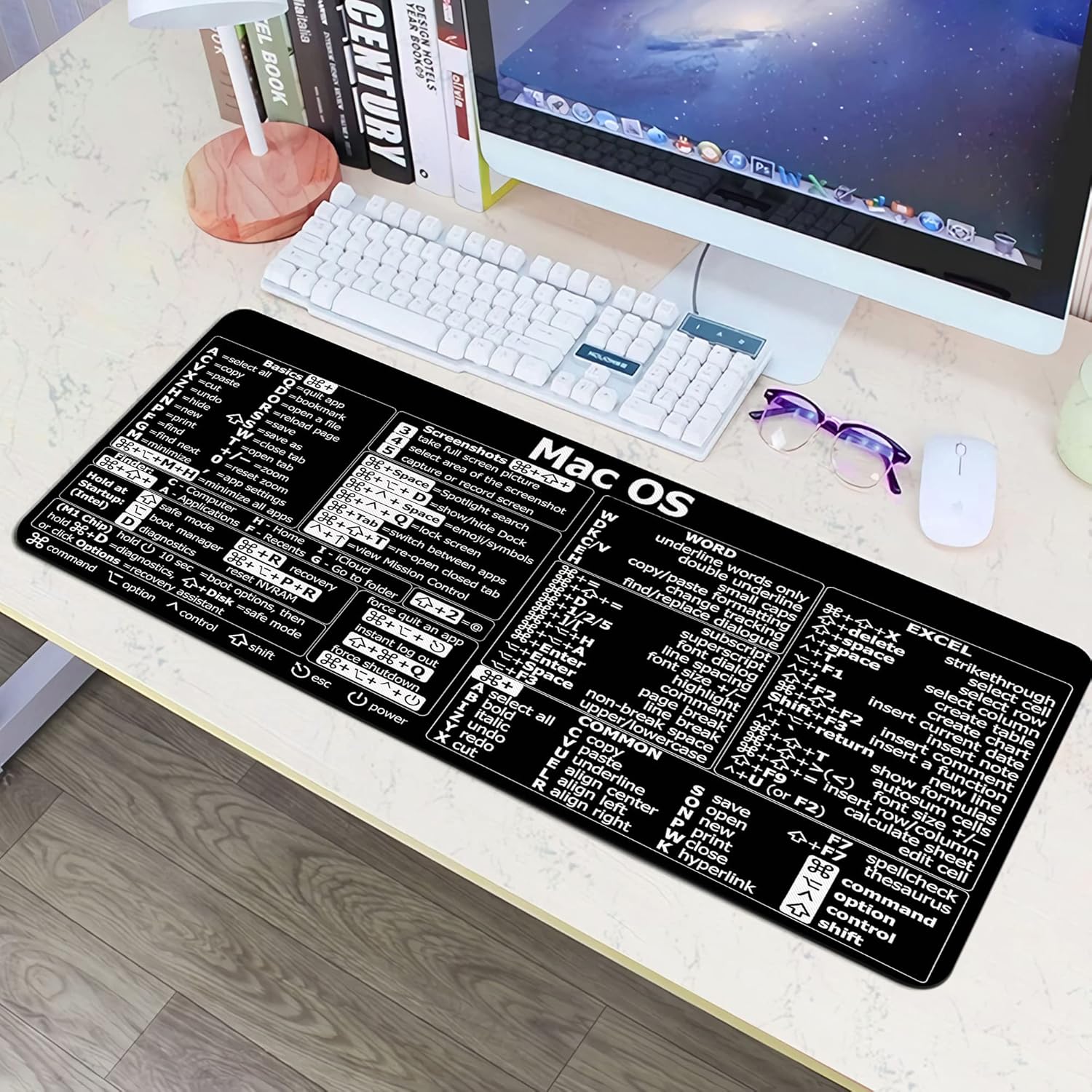 แป้นพิมพ์ลัด Mac OS, แผ่นรองเม - Desk Setup Mac บทวิจารณ์และราคา