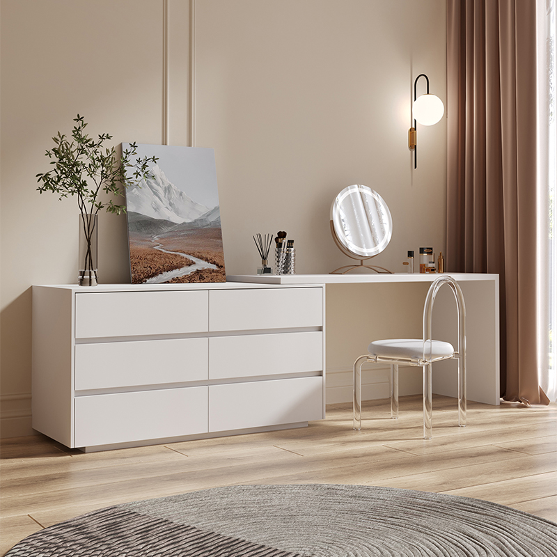 โต๊ะทำงานอเนกประสงค์รูปตัว L ส - Desk Vanity Setup บทวิจารณ์และราคา