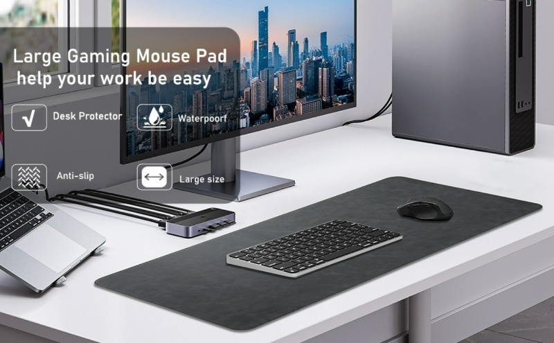 แผ่นรองเมาส์ขนาดใหญ่แผ่นรองเม้ - Desk Pad Leather Large บทวิจารณ์และราคา