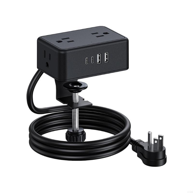 รางปลั๊กไฟแบบหนีบที่ปลอดภัย 4A - Desk Setup Usb Hub บทวิจารณ์และราคา