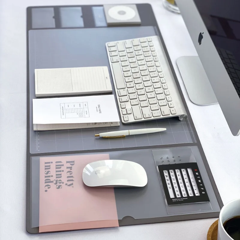 แผ่นรองเมมโมแบบพกพา แผ่นรองเมา - Desk Pad Leather Large บทวิจารณ์และราคา