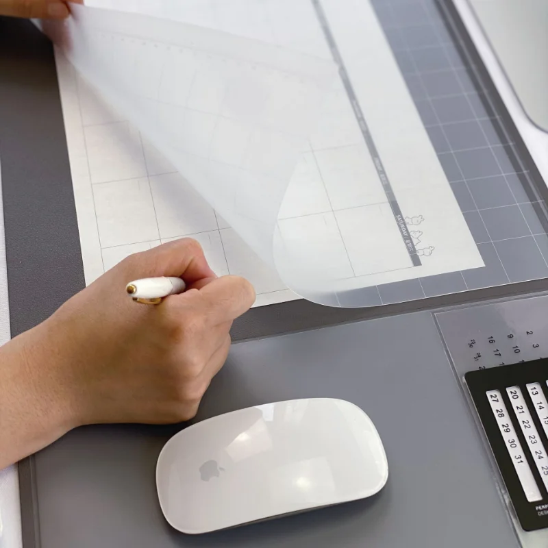 แผ่นรองเมมโมแบบพกพา แผ่นรองเมา - Desk Pad Leather Large บทวิจารณ์และราคา