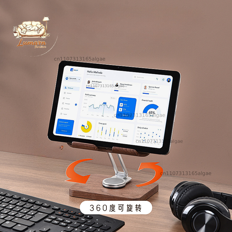 ขาตั้ง iPad ไม้แบล็ควอลนัท หมุ - Desk Setup Tablet บทวิจารณ์และราคา