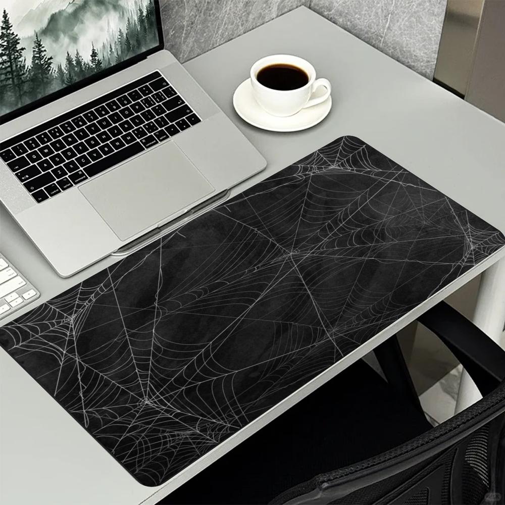 แผ่นรองเมาส์ขนาดใหญ่ลายใยแมงมุ - Desk Setup Gaming And Work บทวิจารณ์และราคา