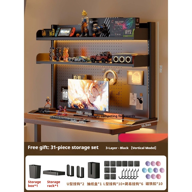 ชั้นวางของแบบหนีบติดโต๊ะพร้อมแ - Desk Setup Organizer บทวิจารณ์และราคา