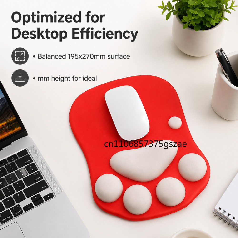 แผ่นรองเมาส์รูปอุ้งเท้าแมว 3 ม - Desk Setup Mac บทวิจารณ์และราคา