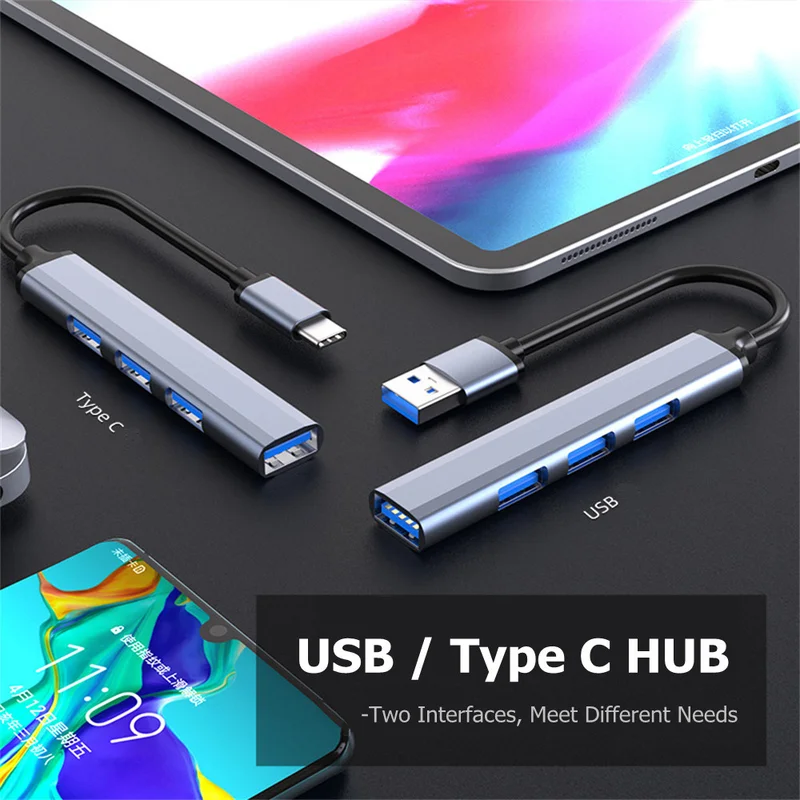 4 พอร์ต USB-C Hub 3.0/3.1-Mult - Desk Setup Usb Hub บทวิจารณ์และราคา