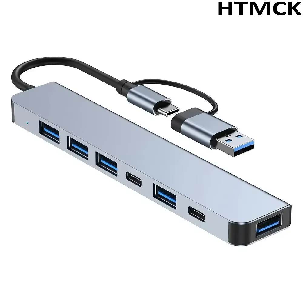 ฮับ USB C แบบ 8 in 2 พร้อมพอร์ - Desk Setup Usb Hub บทวิจารณ์และราคา