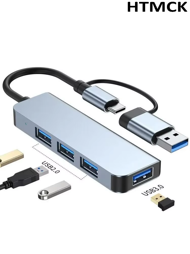 ฮับ USB C แบบ 8 in 2 พร้อมพอร์ - Desk Setup Usb Hub บทวิจารณ์และราคา