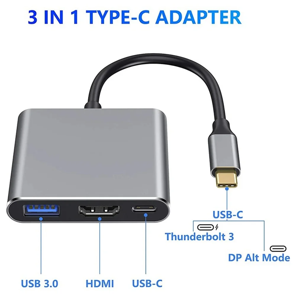 อะแดปเตอร์ USB C HUB 3-in-1 มั - Desk Setup Usb Hub บทวิจารณ์และราคา