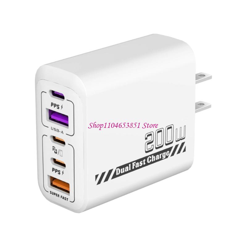 เครื่องชาร์จเร็ว 200W 5 พอร์ตพ - Desk Setup Tablet บทวิจารณ์และราคา