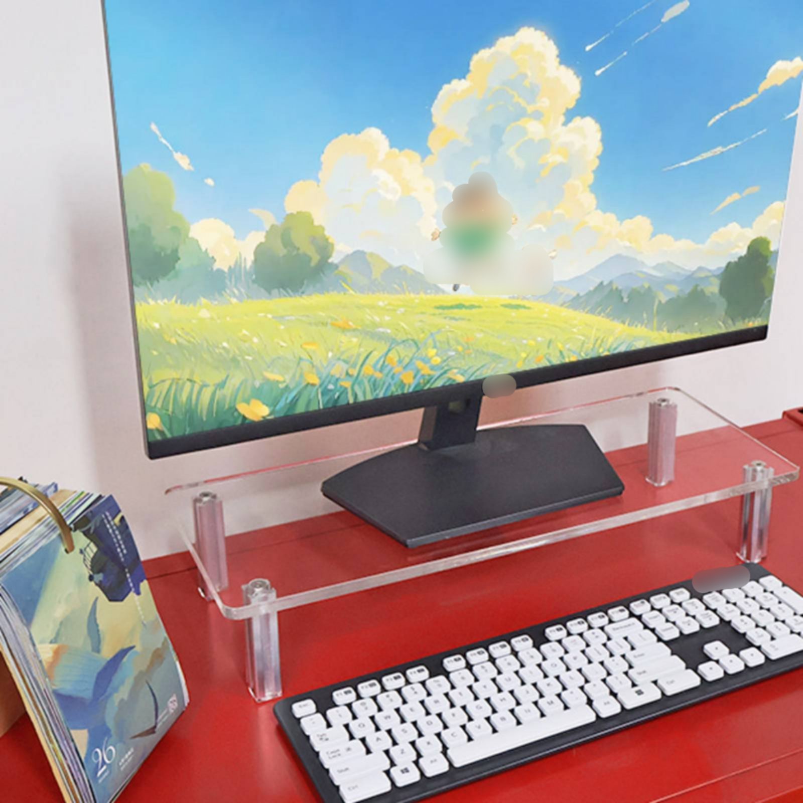 ขาตั้งจออะคริลิก โปร่งใส มองเห - Desk Setup Organizer บทวิจารณ์และราคา