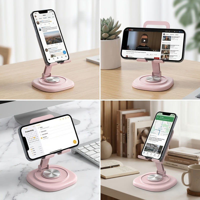 ขาตั้งโทรศัพท์แบบหมุนได้สำหรับ - Desk Setup Stand บทวิจารณ์และราคา
