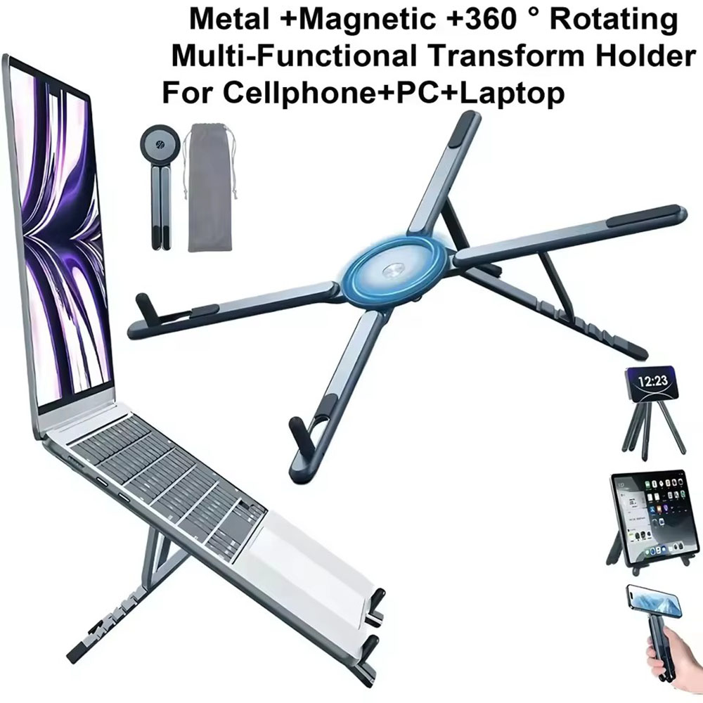 ที่วางโทรศัพท์แม่เหล็กแบบพกพาแ - Desk Setup Stand บทวิจารณ์และราคา