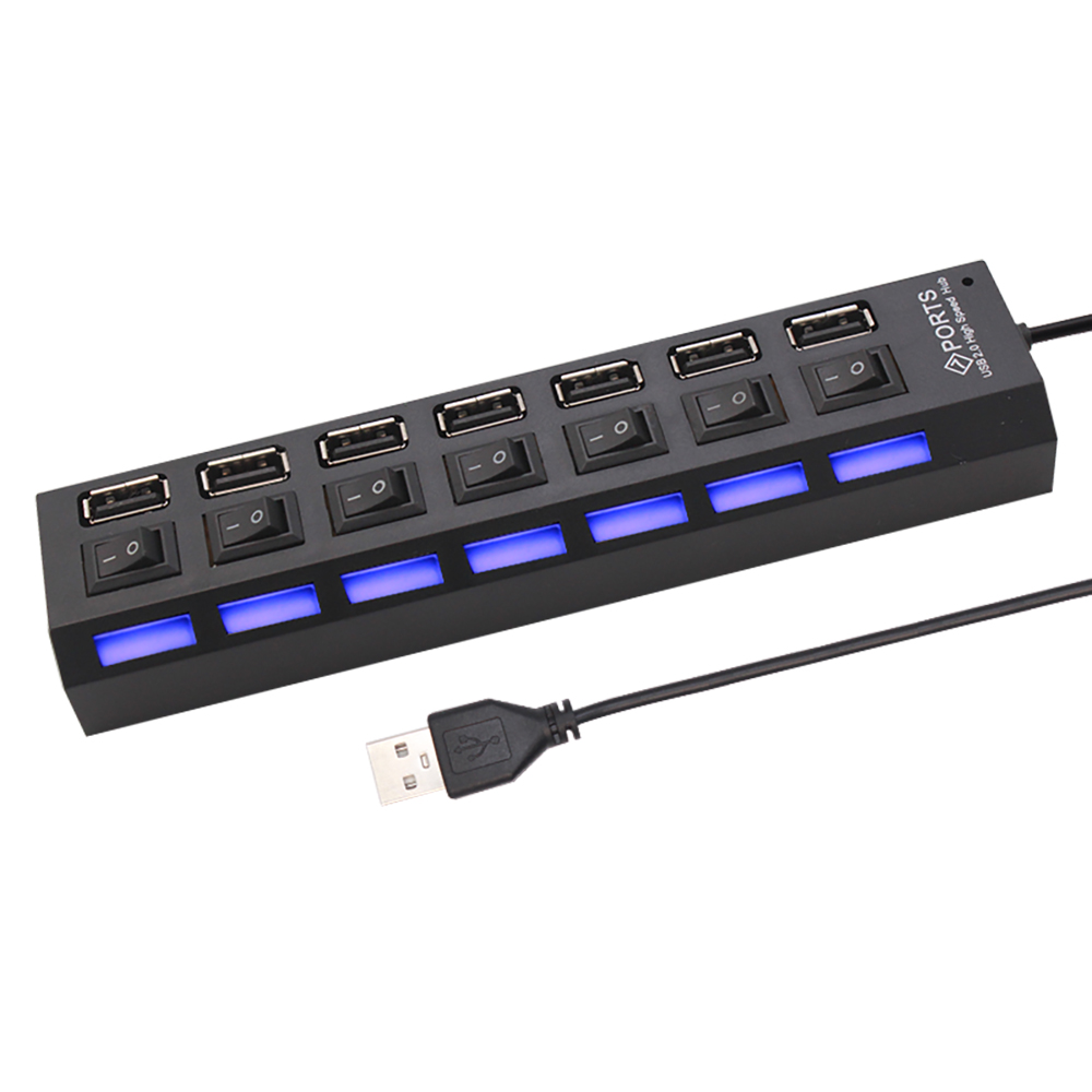 7 พอร์ตยูเอสบี 2.0 ฮับสปลิตเตอ - Desk Setup Usb Hub บทวิจารณ์และราคา