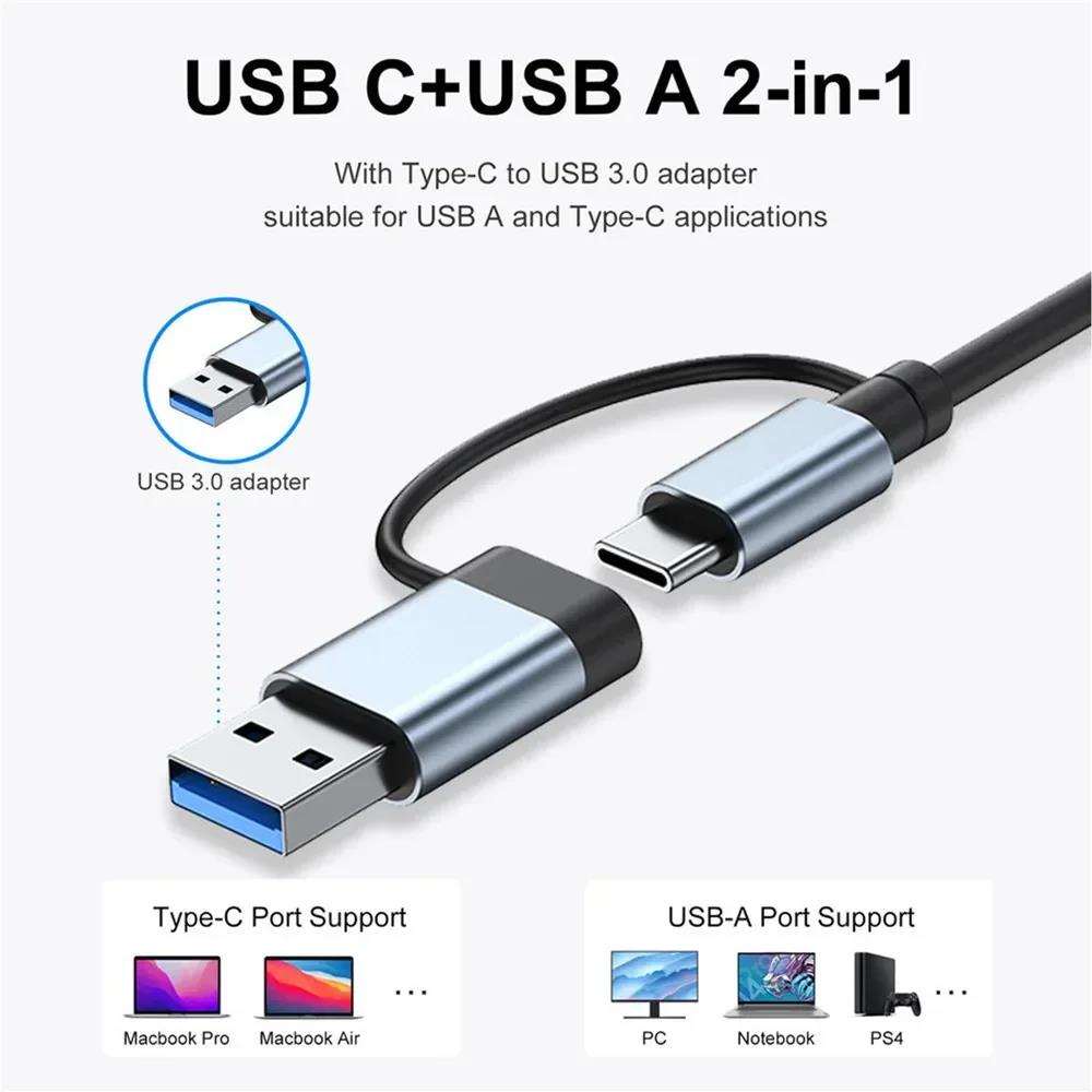 ฮับ USB Type C 8 in 2 พร้อมอะแ - Desk Setup Usb Hub บทวิจารณ์และราคา