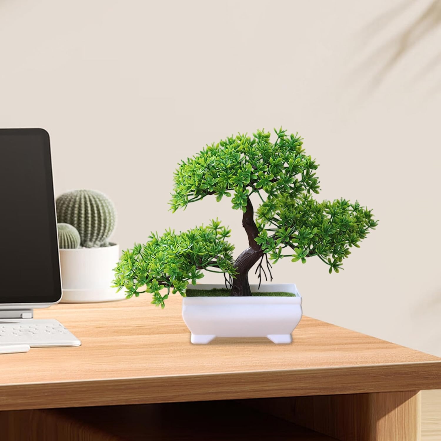 ต้นบอนไซประดิษฐ์ 1/2 ชิ้น ต้นไ - Desk Setup At Home บทวิจารณ์และราคา